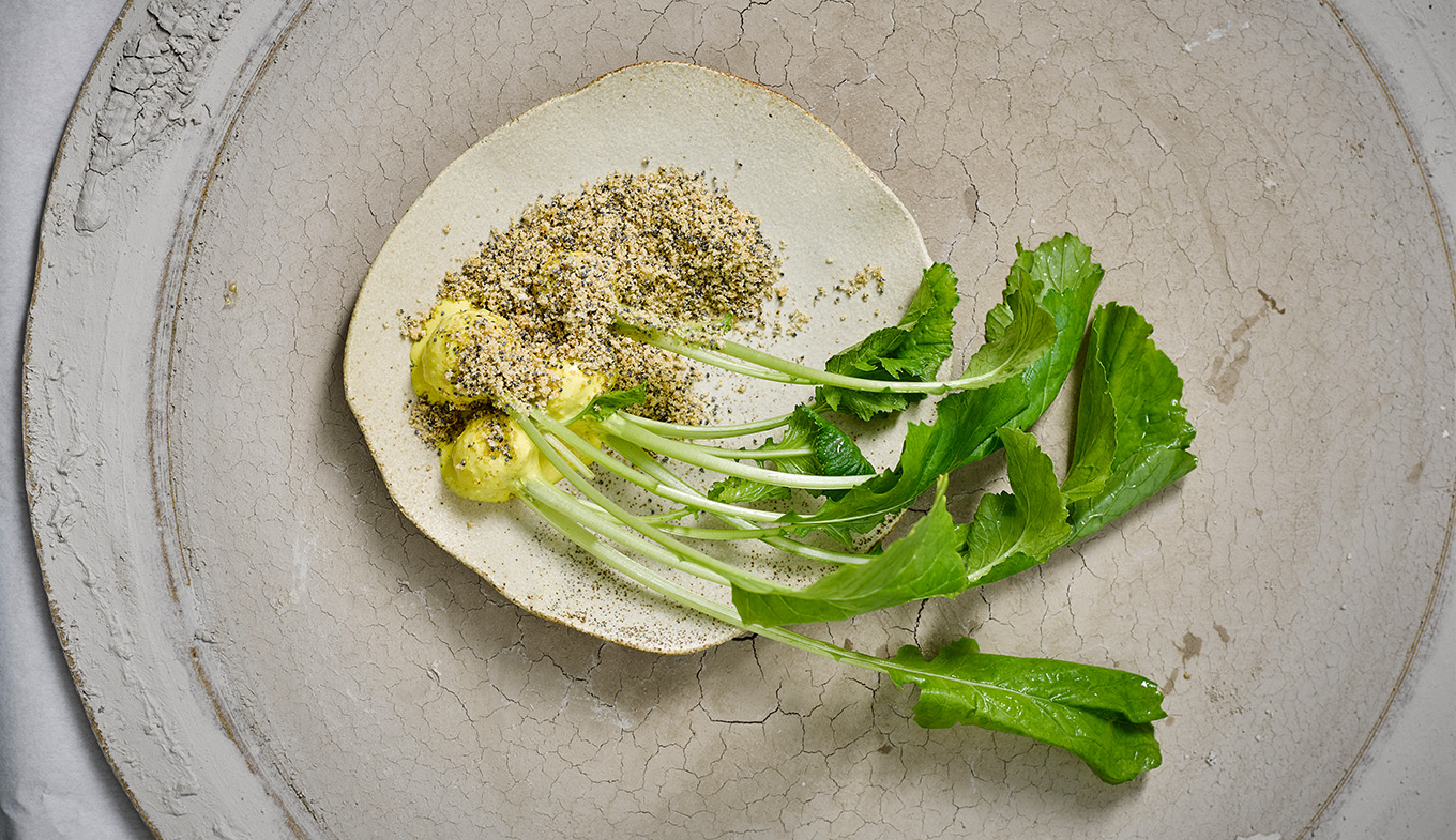 Beautifully presented plate at De Kas Amsterdam Beautifully presented plate at De Kas Amsterdam