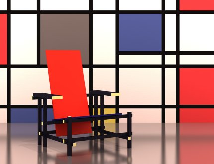 Red blue chair Gerrit Rietveld Red blue chair Gerrit Rietveld