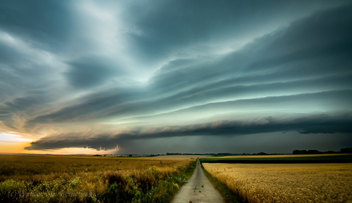 Spectacular Dutch clouds sky over field Spectacular Dutch clouds sky over field