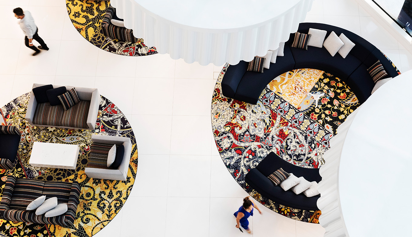 Hotel interior Mondrian Doha Atrium in Qatar by Dutch designer Marcel Wanders Hotel interior Mondrian Doha Atrium in Qatar by Dutch designer Marcel Wanders