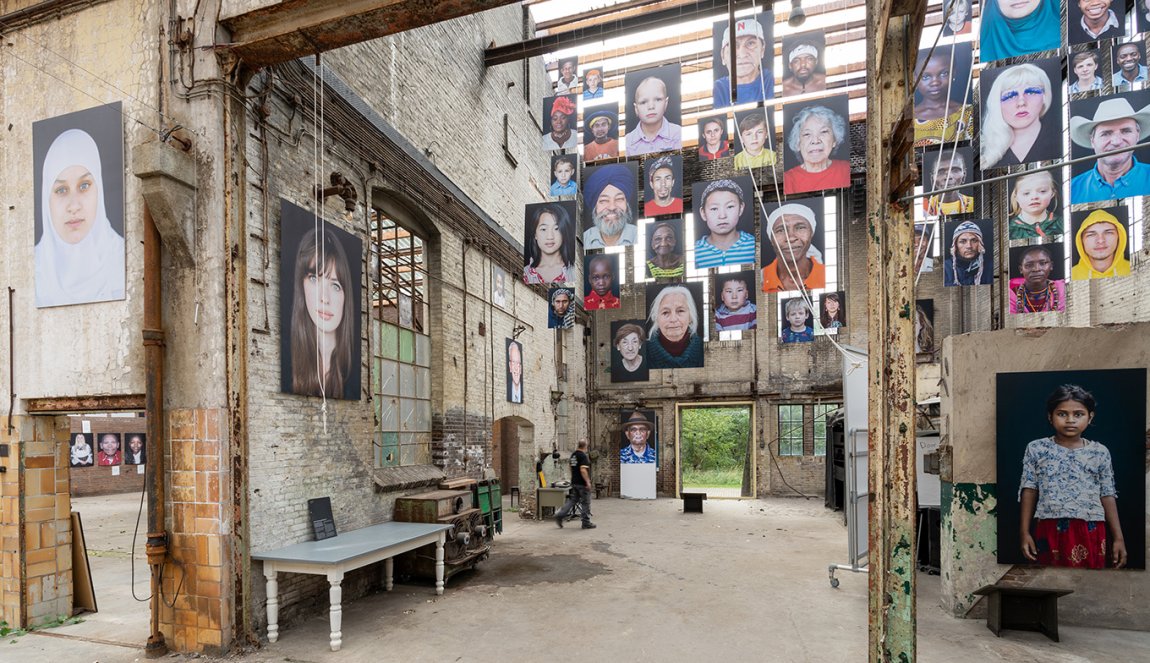 HEMbrugterrein Museum of Humanities hanging portraits