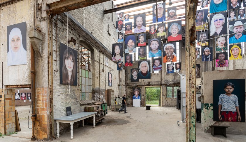HEMbrugterrein Museum of Humanities hanging portraits HEMbrugterrein Museum of Humanities hanging portraits