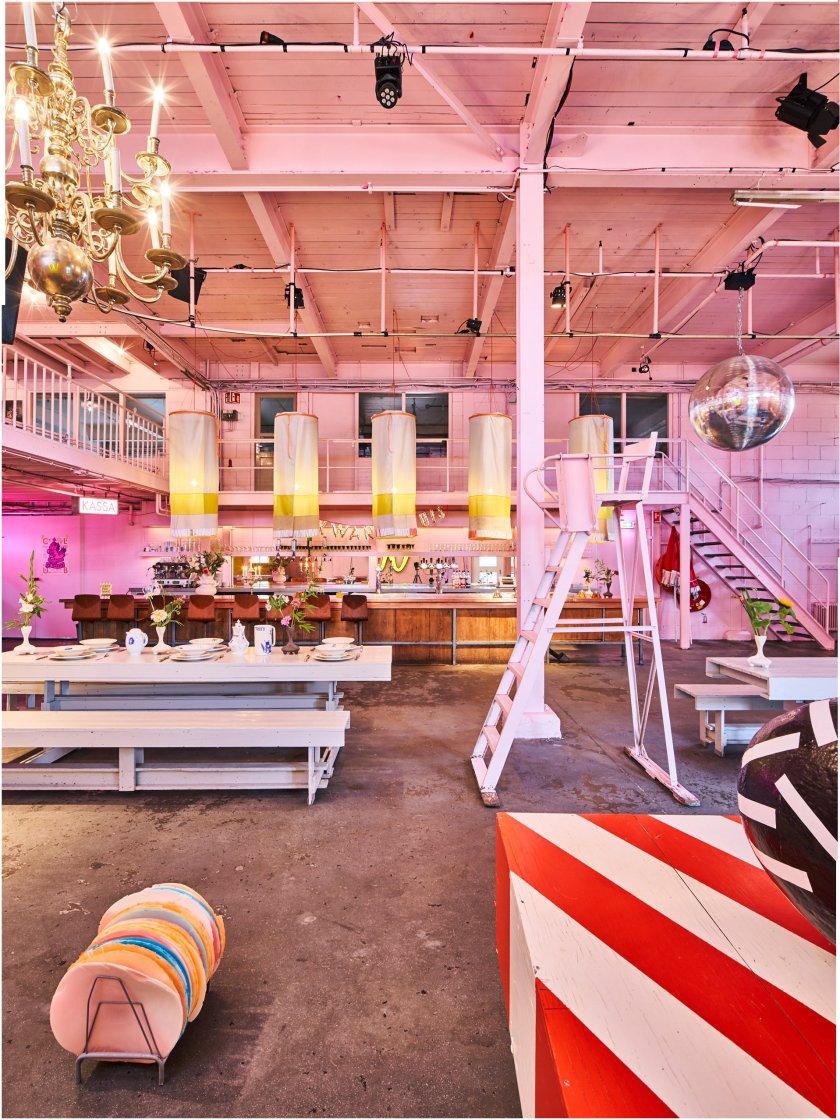 Cultural spot Werkwarenhuis with Funpark on the Bossche Tramkade initiative by studio Boot and C-mone Cultural spot Werkwarenhuis with Funpark on the Bossche Tramkade initiative by studio Boot and C-mone