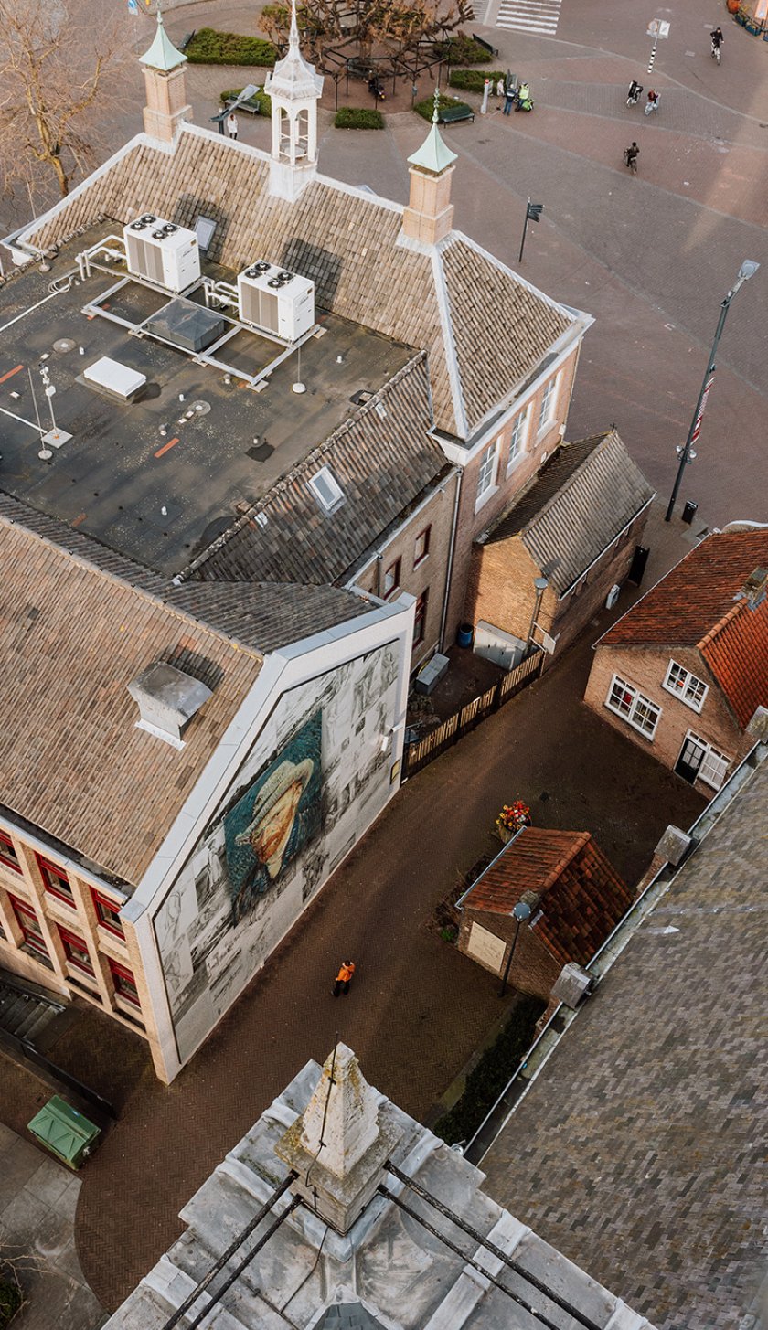 Van Gogh Brabant Van Gogh church Etten-Leur from tower Van Gogh Brabant Van Gogh church Etten-Leur from tower
