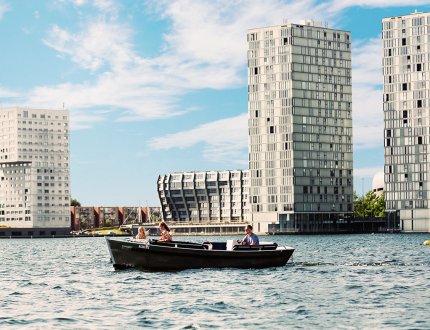 Boating in Almere surrounded by architectural gems Boating in Almere surrounded by architectural gems